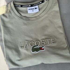Lacoste Tan color Tee with Logo 2/$120, 3/$150